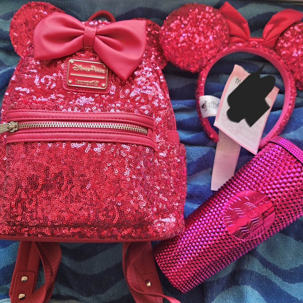Disney Pink Sparkly Bag Collection